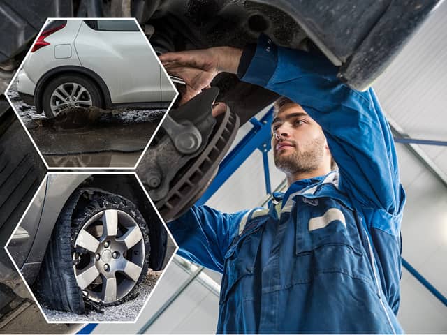 Damage ranges from burst tyres to shattered suspension (NationalWorld/Abode Stock)