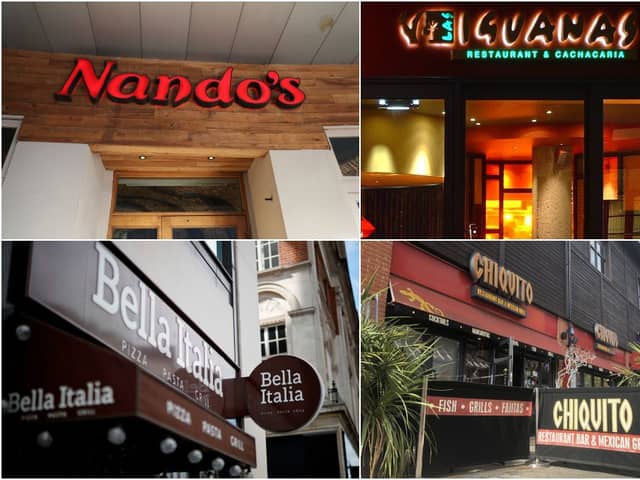 A number of big restaurant chains - including Nando’s - are offering free food deals to A Level and GCSE students this week (Photos: Getty Images/Flickr)