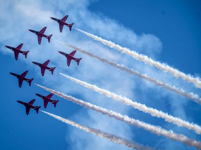 The Red Arrows have a packed weekend of air displays across the country