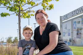 Hannah Lumley, 42, moved into her detached three-bedroom redbrick town house, in Northstowe, Cambs eight months ago and is the town's only child minder.