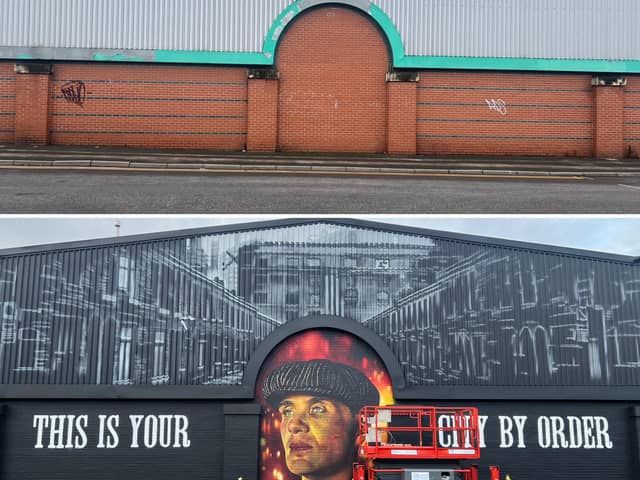 Mr Murals shared this before and after - what do you think?