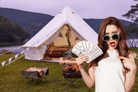 Despite being viewed as a 'frivolous luxury,' more people are spending money on glamping at UK music festivals, rather than camping in their old and trusted tents.