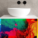 A vanity unit transformed into a canvas of colour – proof of just how far 34 St John’s interactive tool can go.