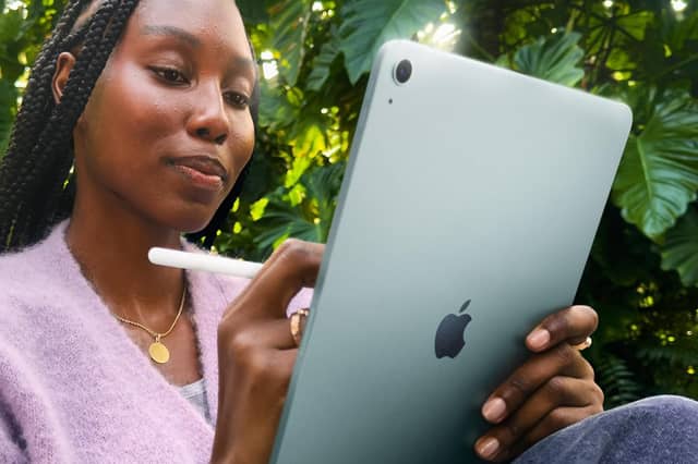 The M3-powered iPad Air delivers pro-level speed in a slim, lightweight design.