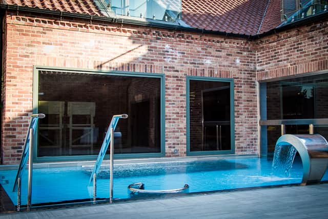 The outdoor vitality pool at the hotel spa