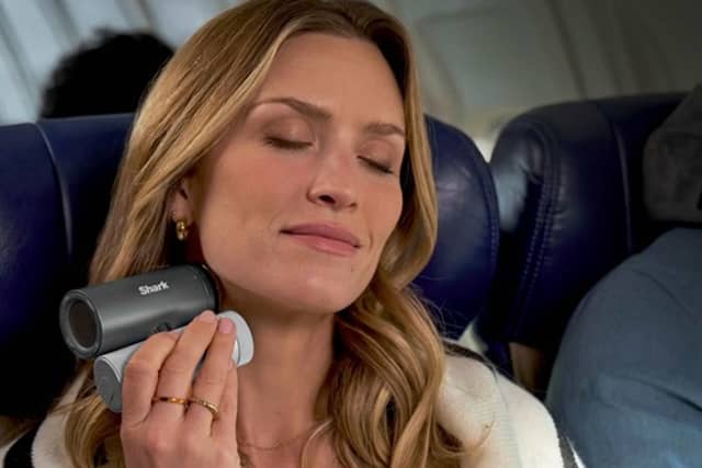 The Shark ChillPill is the perfect handheld fan for travel, holidays and hot bank holidays.