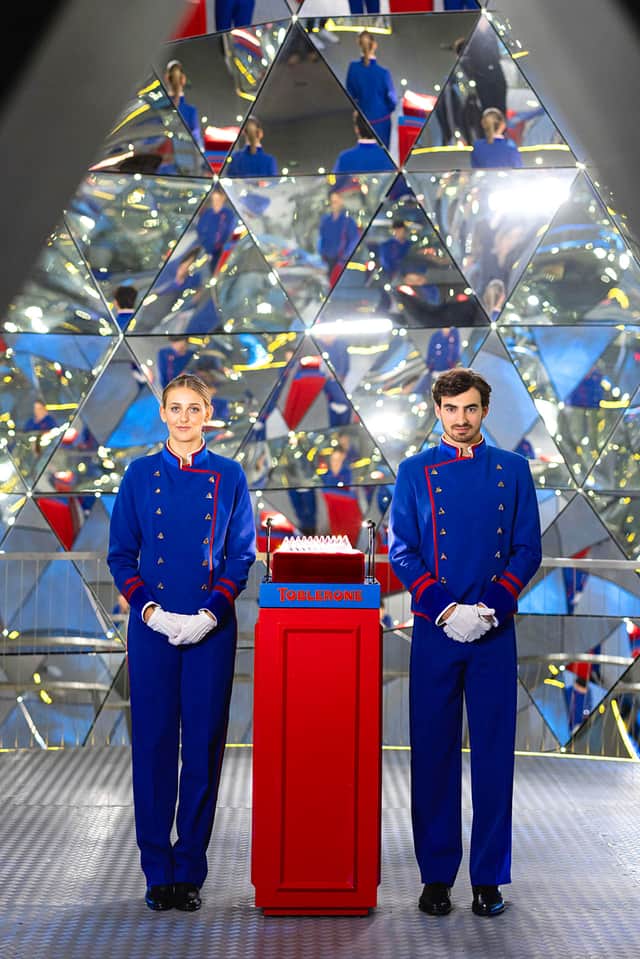 Travellers will have the chance to bid in person on the Toblerone Crystal Bar crafted by Swarovski