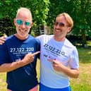Paul Sinton-Hewitt and Adam Beaumont celebrate 13 years of partnership between aql and parkrun