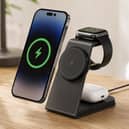 The AOWIN 3-in-1 charging station falls to £8.49 when Amazon’s voucher is applied