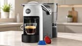 The white Lavazza A Modo Mio Jolie Evo coffee machine is reduced from £95 to £52 at Amazon