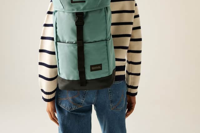 The Regatta Shilton II 15L Backpack would be ideal for older children going back to school, or heading to university. Pictured is the ivy green colour.