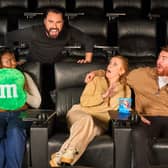 Unsuspecting moviegoers surprised by Rylan were given free treats and cinema tickets