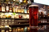 Image of a beer on a bar