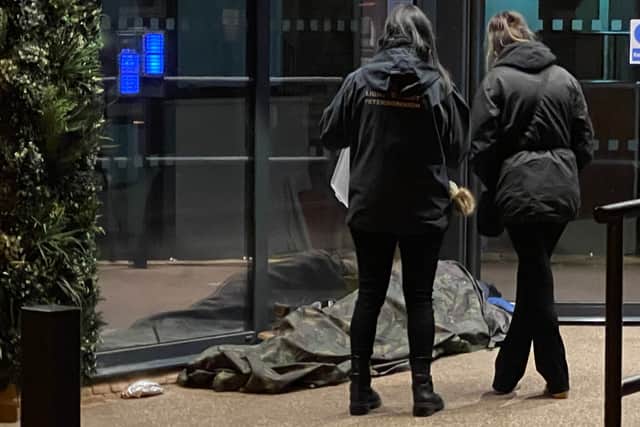 Light Project staff engaging with rough sleepers in our city.