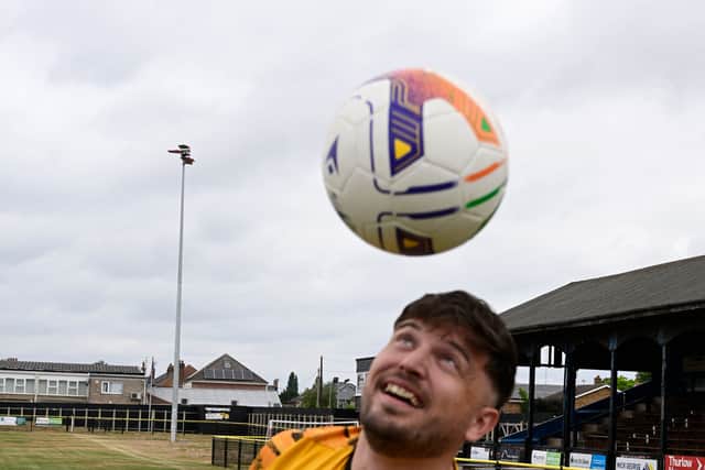 Danny and March Town FC have been sponsored by Bellway for the 2026/27 season