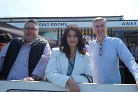 Cllr Shabina Qayyum, Leader of PCC (centre)