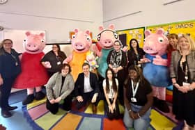 Andrew at the opening of Honeyhill Family Hub