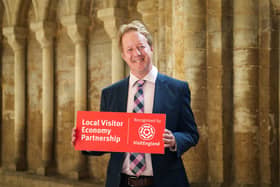 Paul Bristow at the Visitor Economy Conference at Peterborough Cathedral.