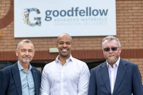 Simon Kenney (Goodfellow CEO), Ben Obese-Jecty MP and Mark Fenton (Chief Operating Officer at Goodfellow)