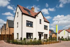 A typical street scene at Alconbury Weald