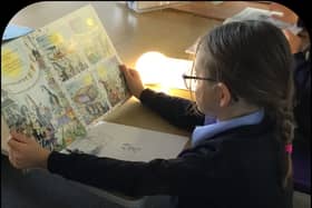 Children take part in national world record attempt alongside famous authors