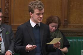 Sam Carling speaking in Parliament
