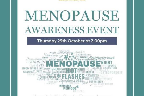 Bayleaf Care Home in Huntingdon is hosting a Menopause Awareness on 29th October at 2pm