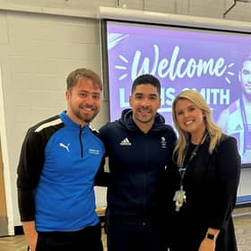 Louis Smith with Mr Markham and Mrs. Clulow