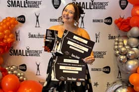 Loti Fuster-Bradley takes home the Arts & Creative Small Business award and received highly commended in the Retail category.
