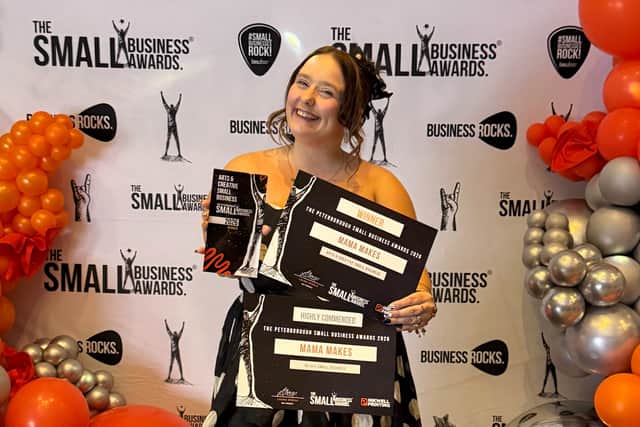 Loti Fuster-Bradley takes home two awards at the Peterborough Small Business Awards.