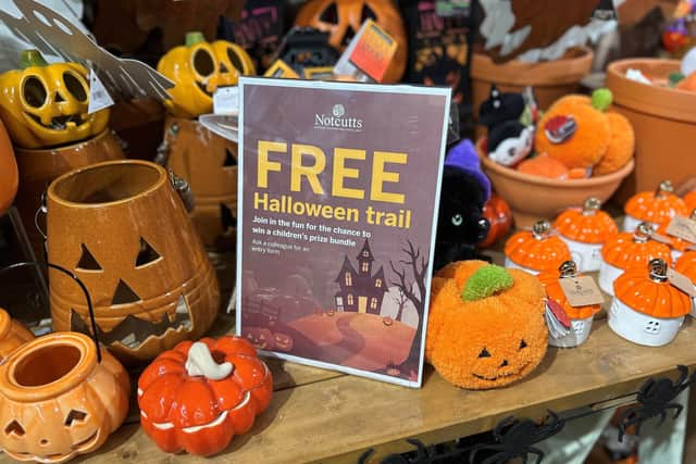 The children’s Halloween trail is free to enjoy at Notcutts Garden Centre.  