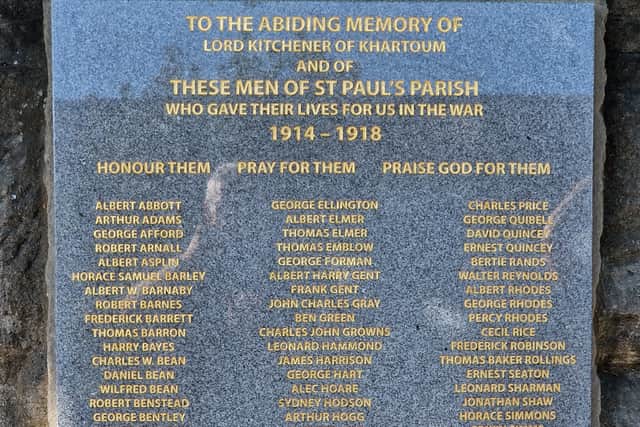 The New Memorial Plaque