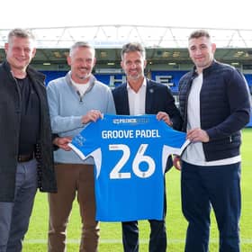 The hand shake, Peterborough United partnership celebrated