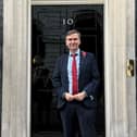 Andrew outside No 10 for the first Rough Sleeping Summit 