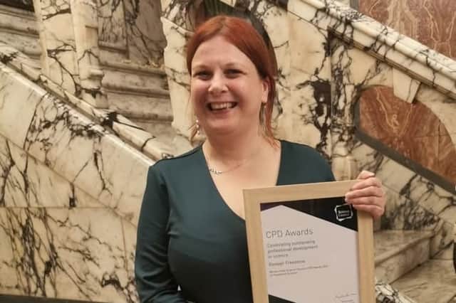 Winning the Science Council CPD Award in the Registered Scientist category