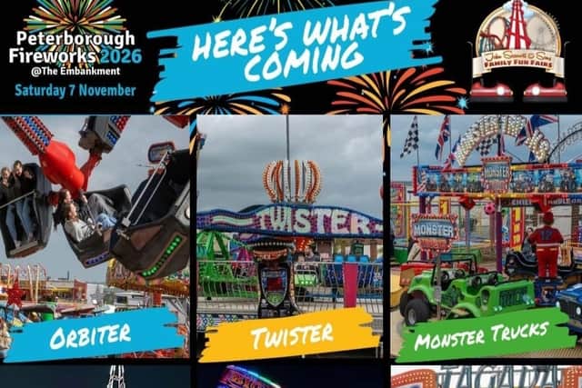 Some of the rides at the event