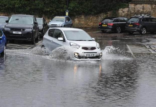 Previous flooding at the Car Haven Car Park in Peterborough