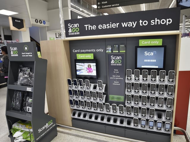 Customers can scan items as they shop to save time at the checkout