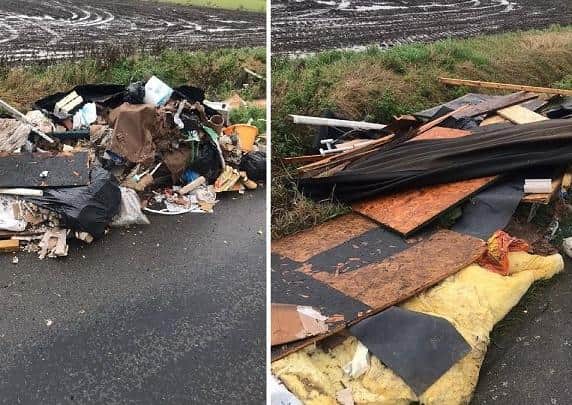 Fly-tipping cleared in Eye. Photo: Aragon Direct Services
