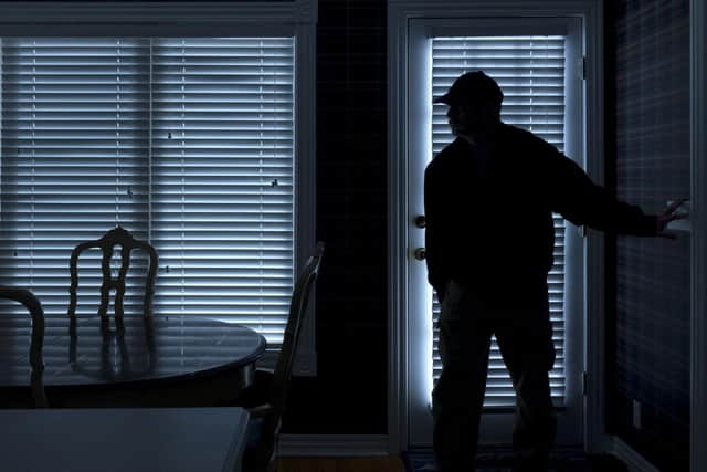Burglary stock image