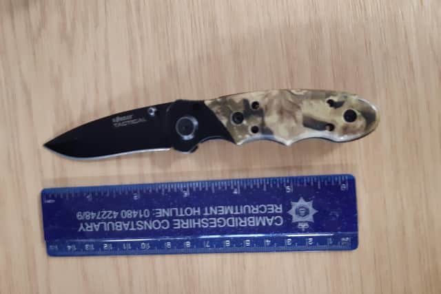 The knife that was found