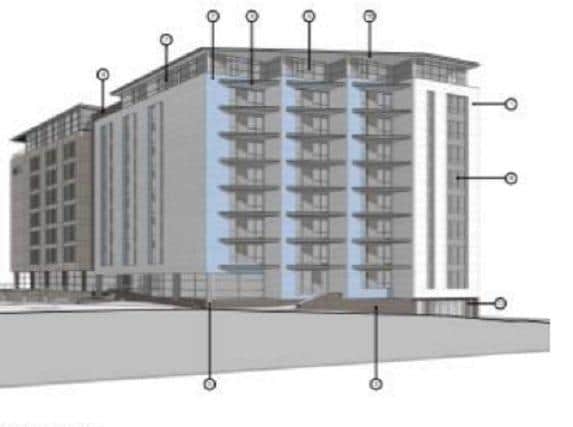 An image of how the new apartments could look like