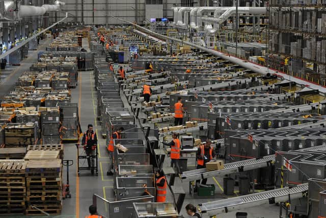 The Amazon fulfilment centre in Peterborough is the the size of seven football pitches.
