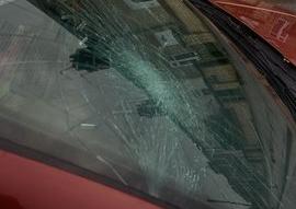 Windscreen also damaged