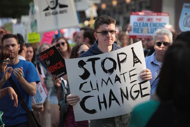 A climate change protest. (Photo by Scott Olson/Getty Images) PNL-190212-131154003