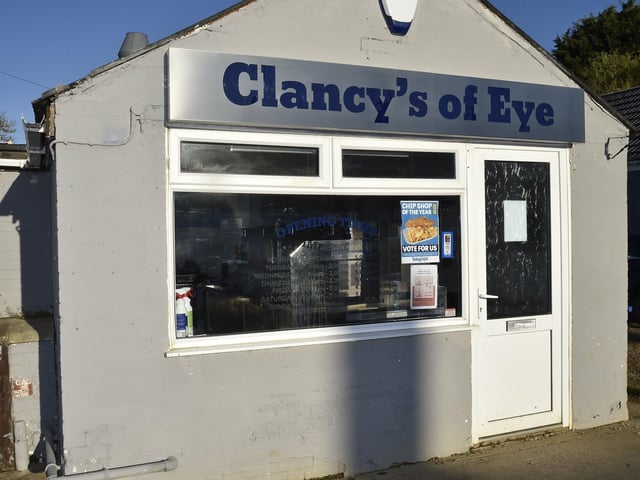 PT Chip Shop of the Year nominees. Clancy's of Eye. EMN-190212-170748009