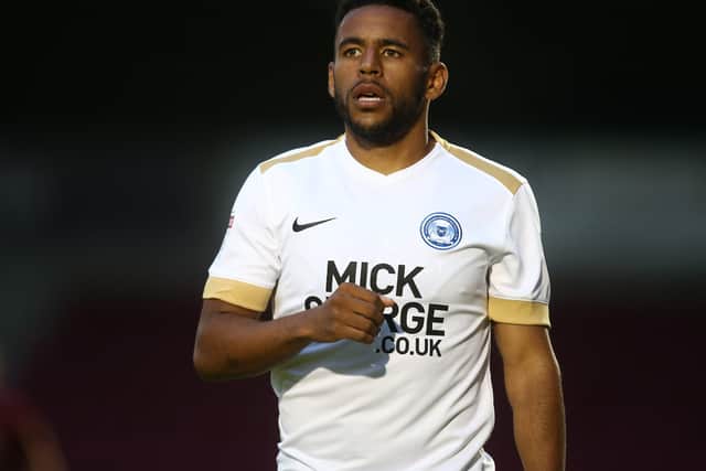 Nathan Thompson returns to Portsmouth with Posh on Saturday.