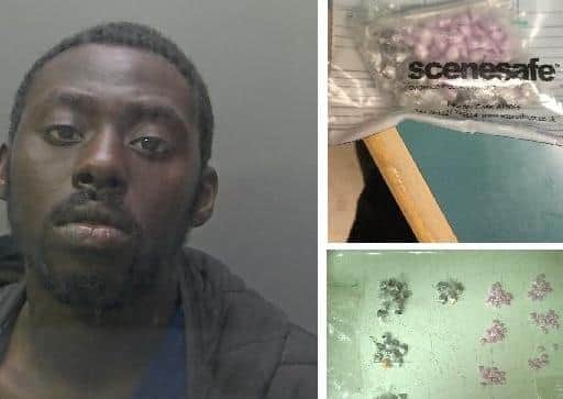 Renaldo Lewis and the drugs he was found with