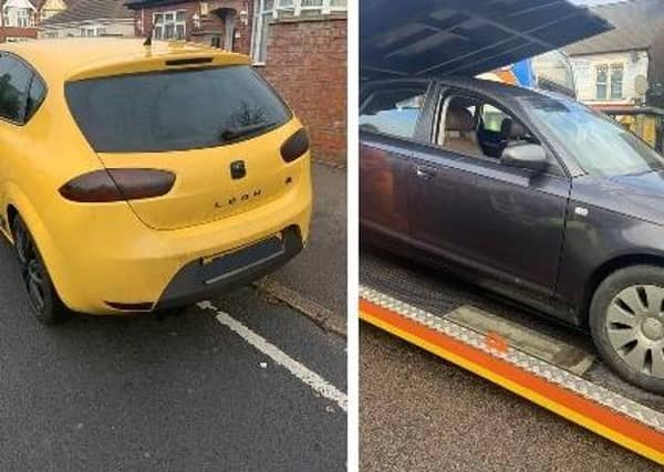 Cars seized by the BCH Road Policing Unit