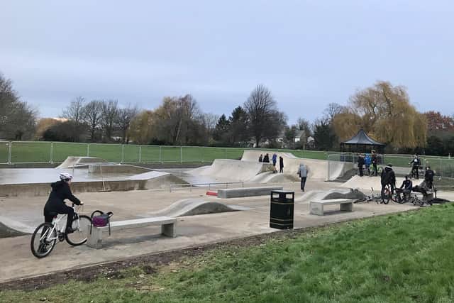 The new skate park in March